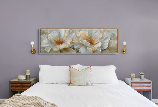 Golden Hearts Of White Blossoms