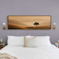 A Lone Tree In Golden Quiet