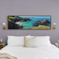 Turquoise Cove Beneath The Cliffs