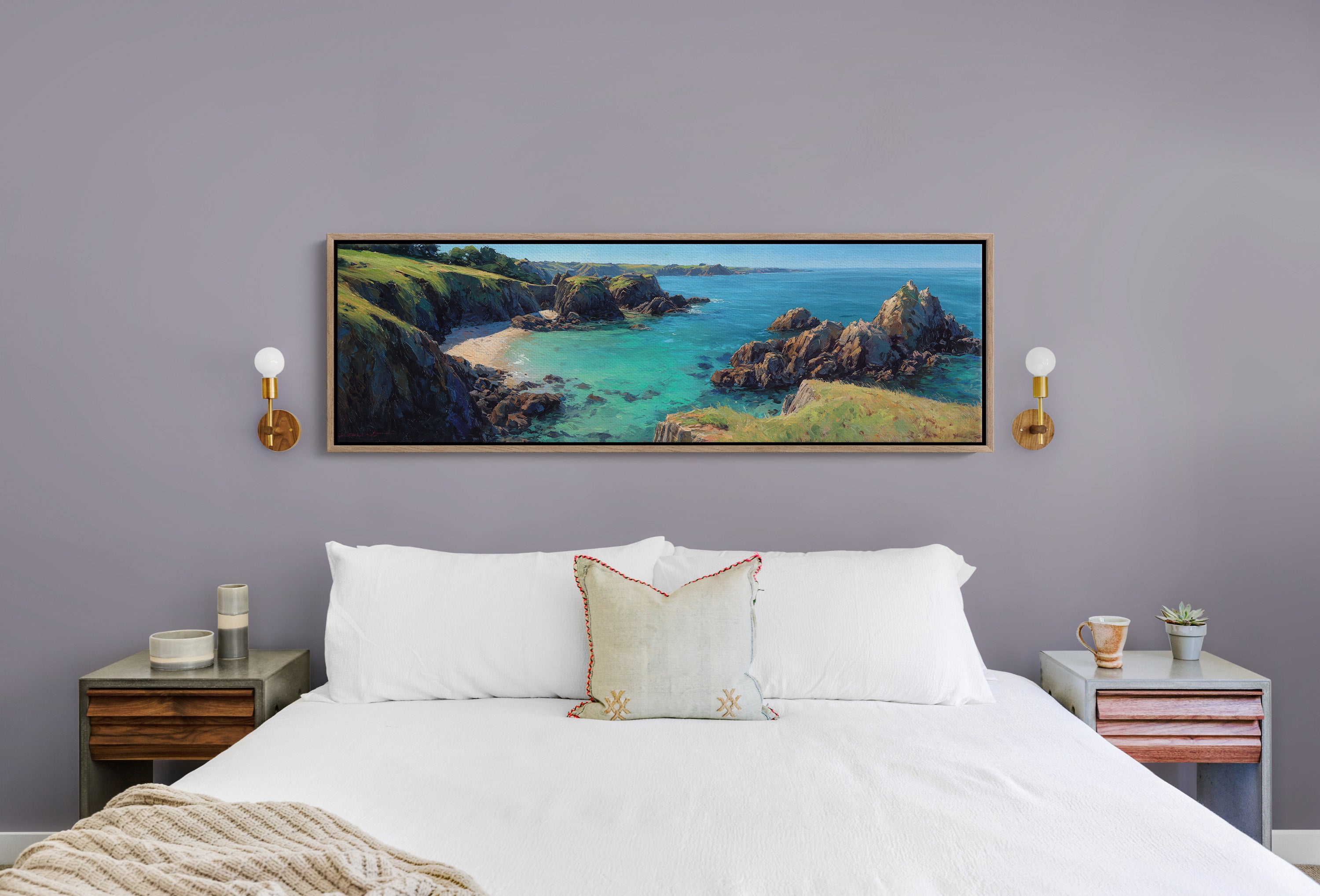 Turquoise Cove Beneath The Cliffs