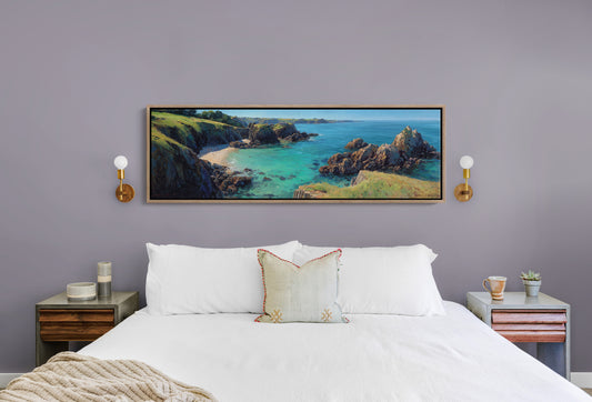 Turquoise Cove Beneath The Cliffs