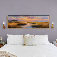 Golden Marsh Beneath A Painted Sky