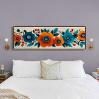 Bold Blooms in Autumn Blue