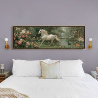 White Stallion In The Secret Garden