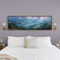 Blue Mountains Beneath Morning Light