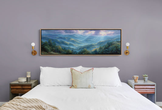 Blue Mountains Beneath Morning Light