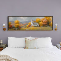 Autumn Light On The Hilltop Chapel