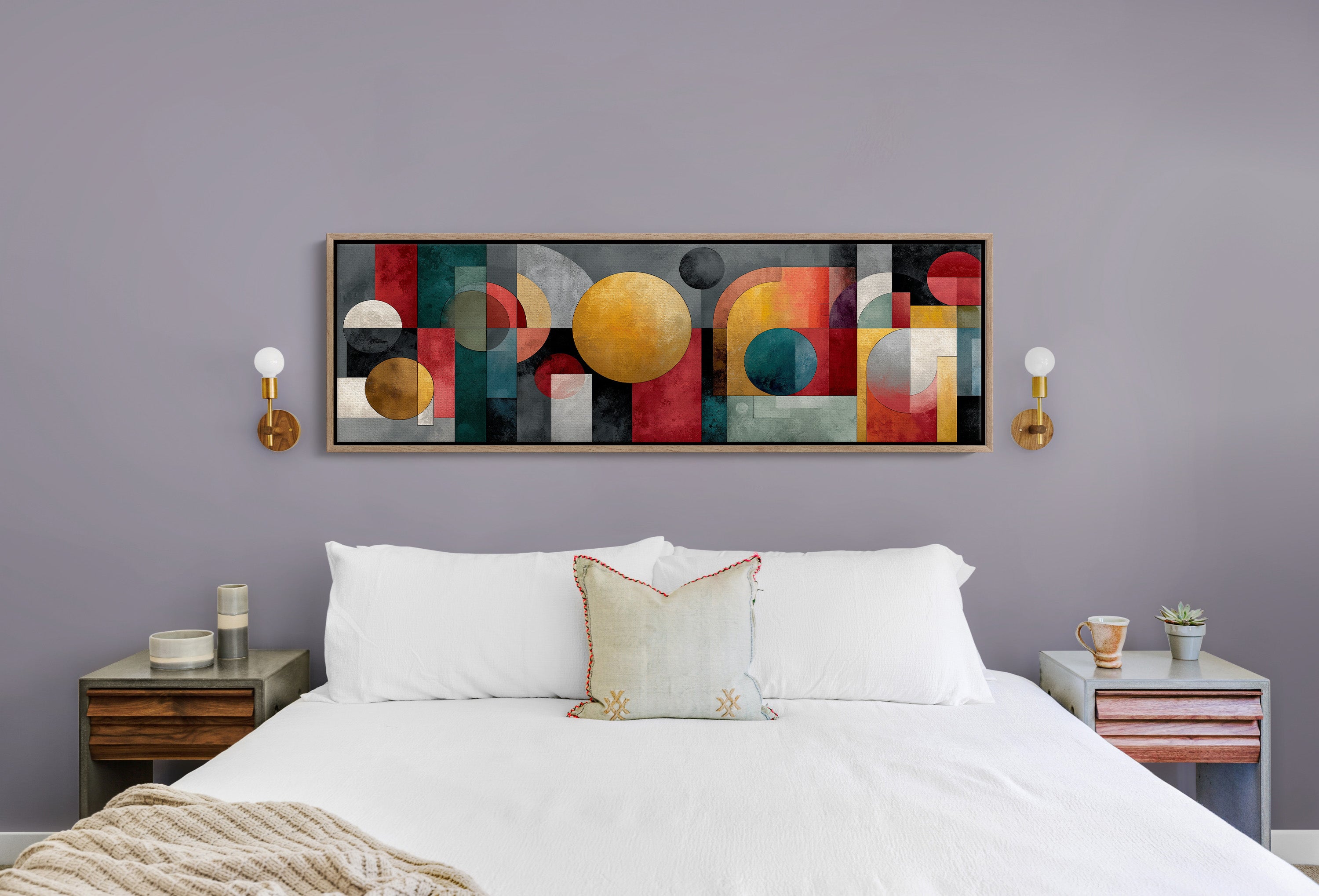 Geometric Harmony In Bold Color