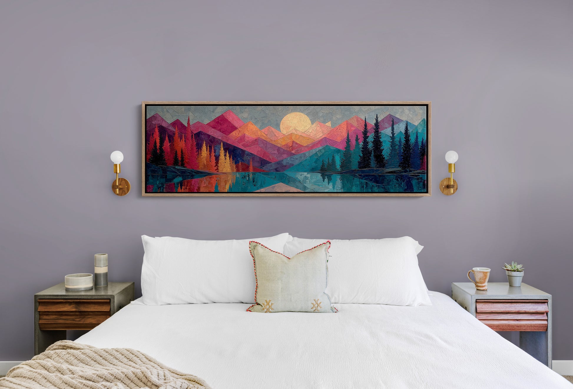 Moonrise Over Prism Peaks