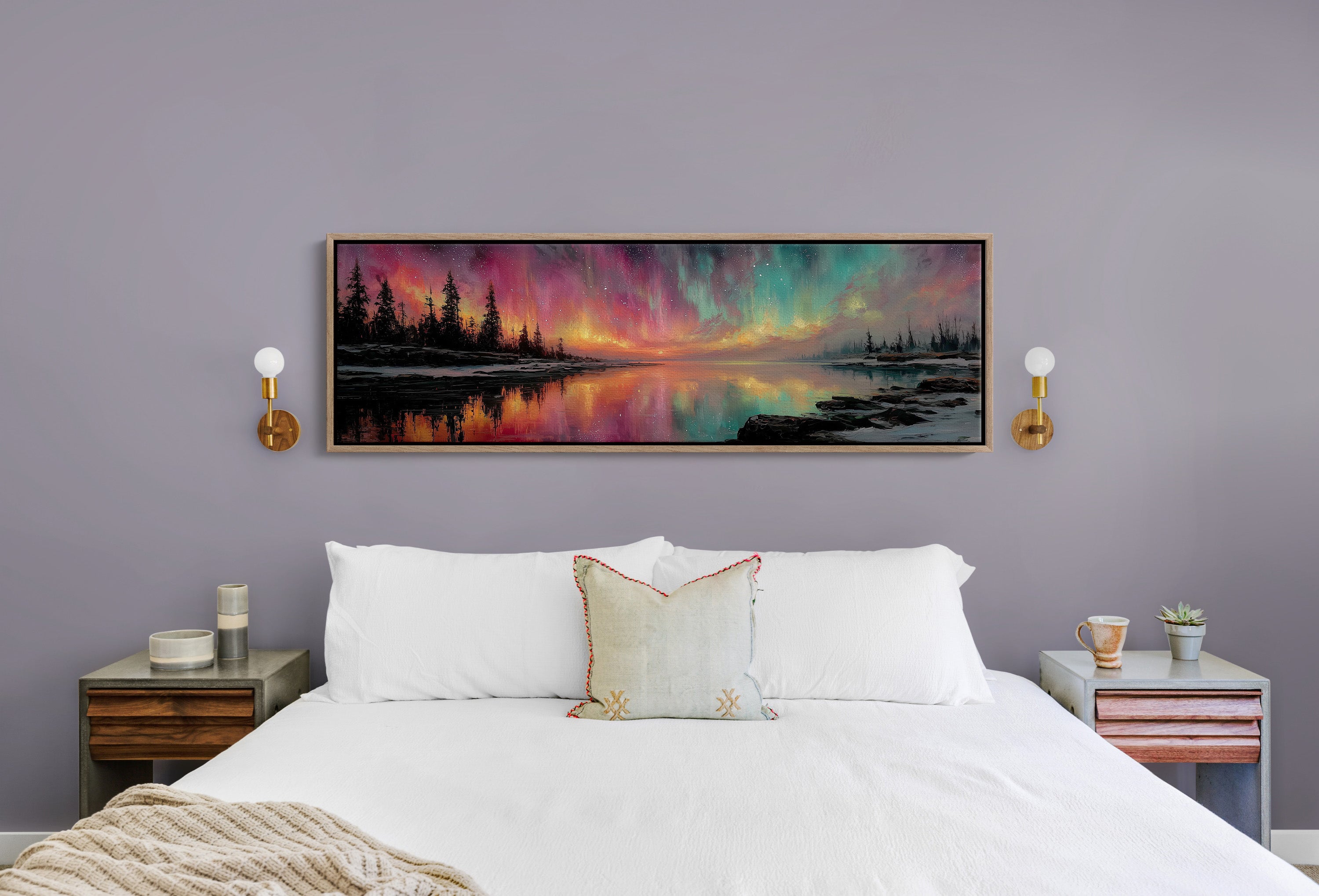 Northern Lights Over Still Waters