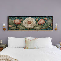 Vintage Peony Blooming Garden