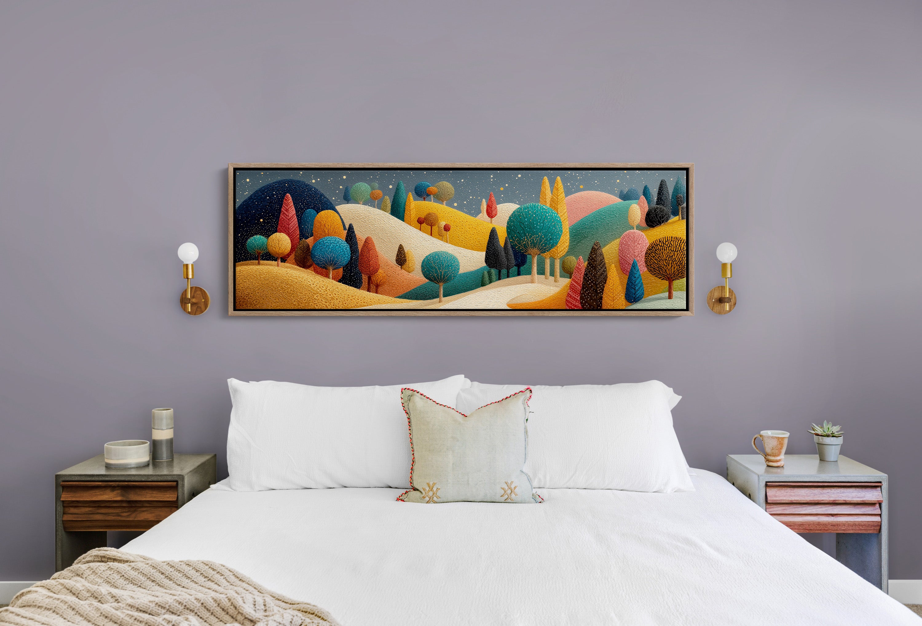 Whimsical Starlit Hills