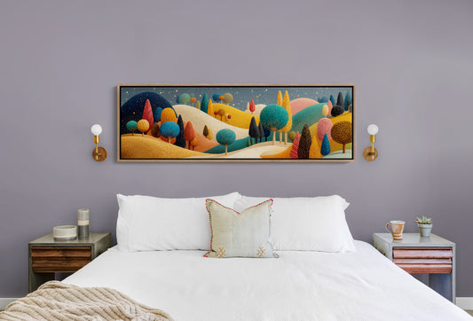 Whimsical Starlit Hills