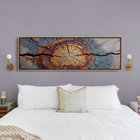 Wood Grain Tree Rings Rustic Macro Wall Art