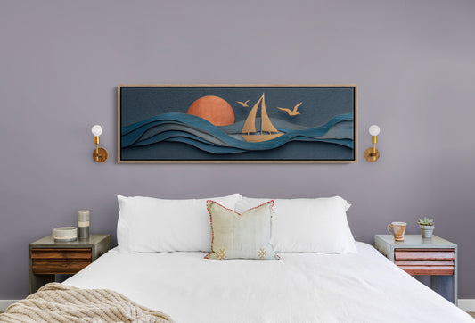 Sails Through Copper Sunset
