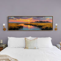 Golden Marsh Sunset Reflections