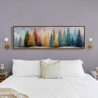 Winter Pines in Painted Light