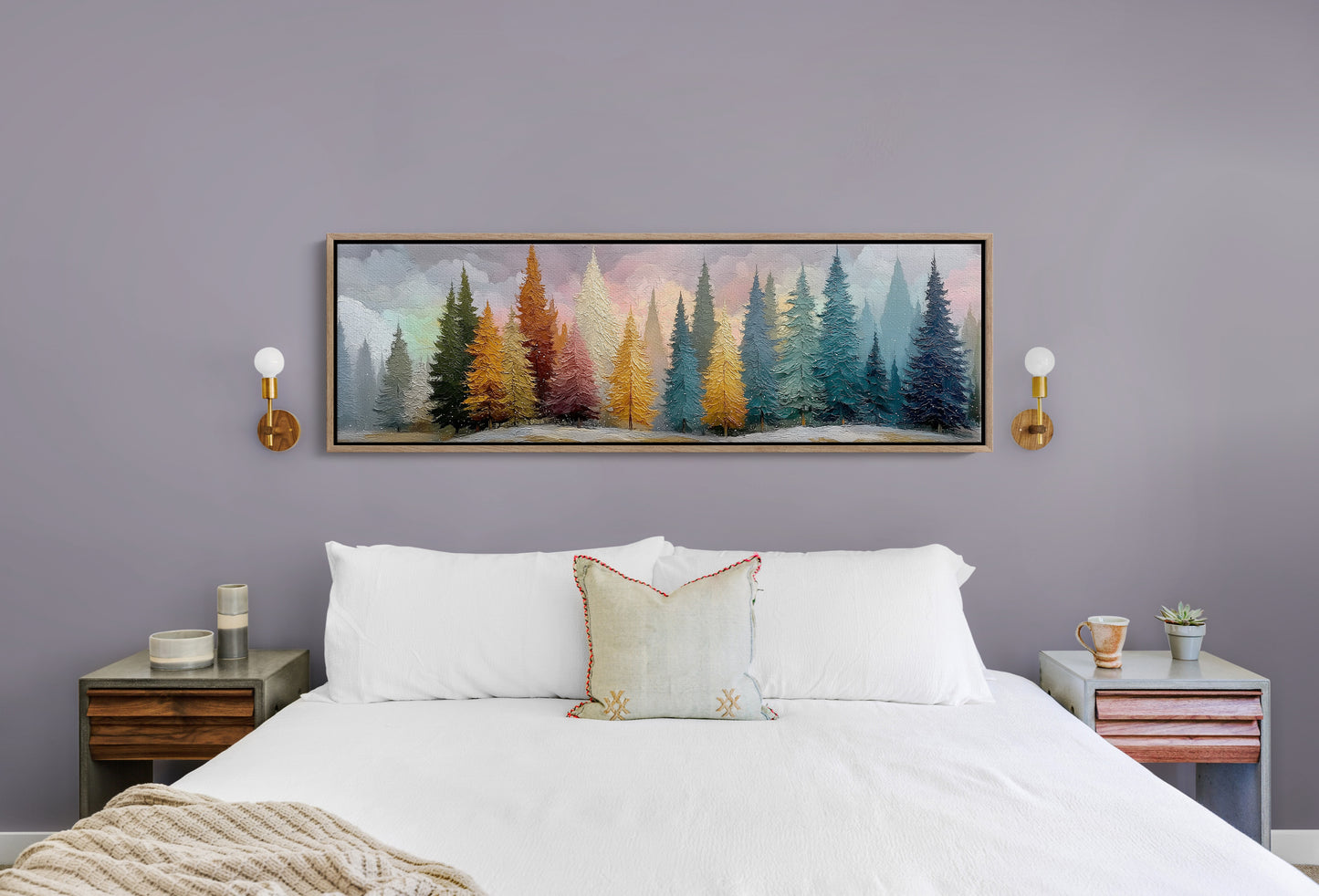 Winter Pines in Painted Light