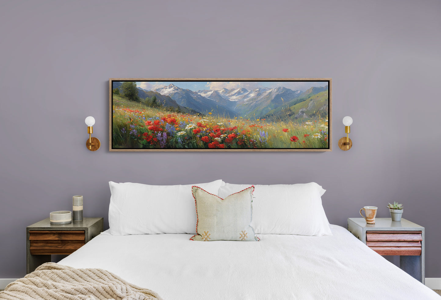 Wildflowers Beneath the Peaks