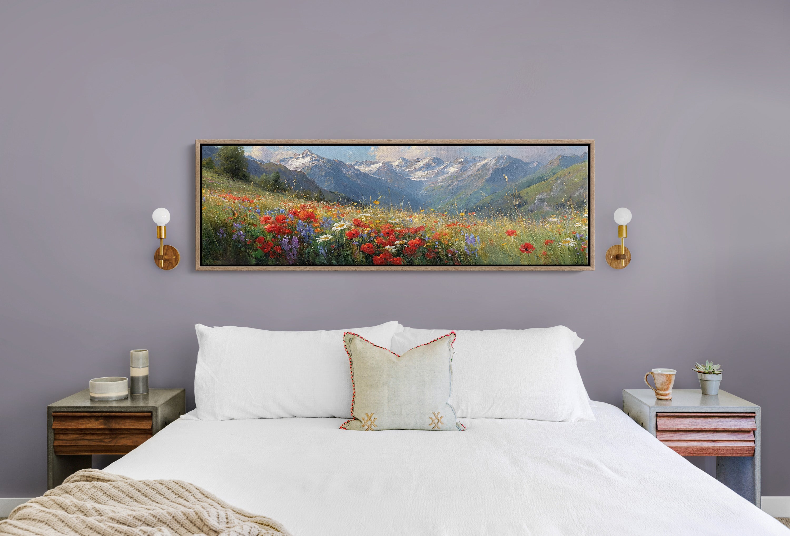 Wildflowers Beneath the Peaks