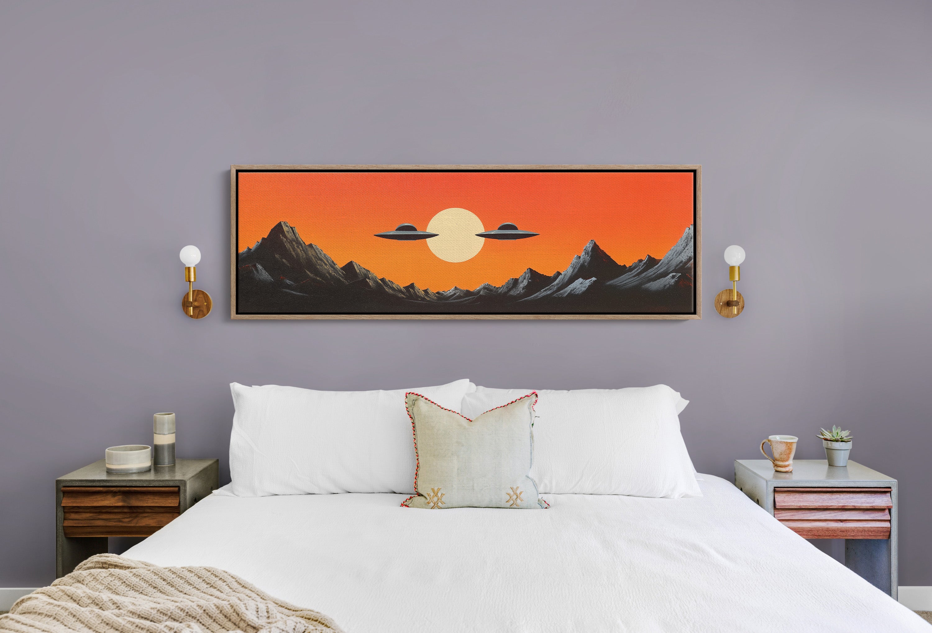 Visitors in the Red Sky
