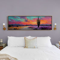 Neon Dust Over Desert Twilight