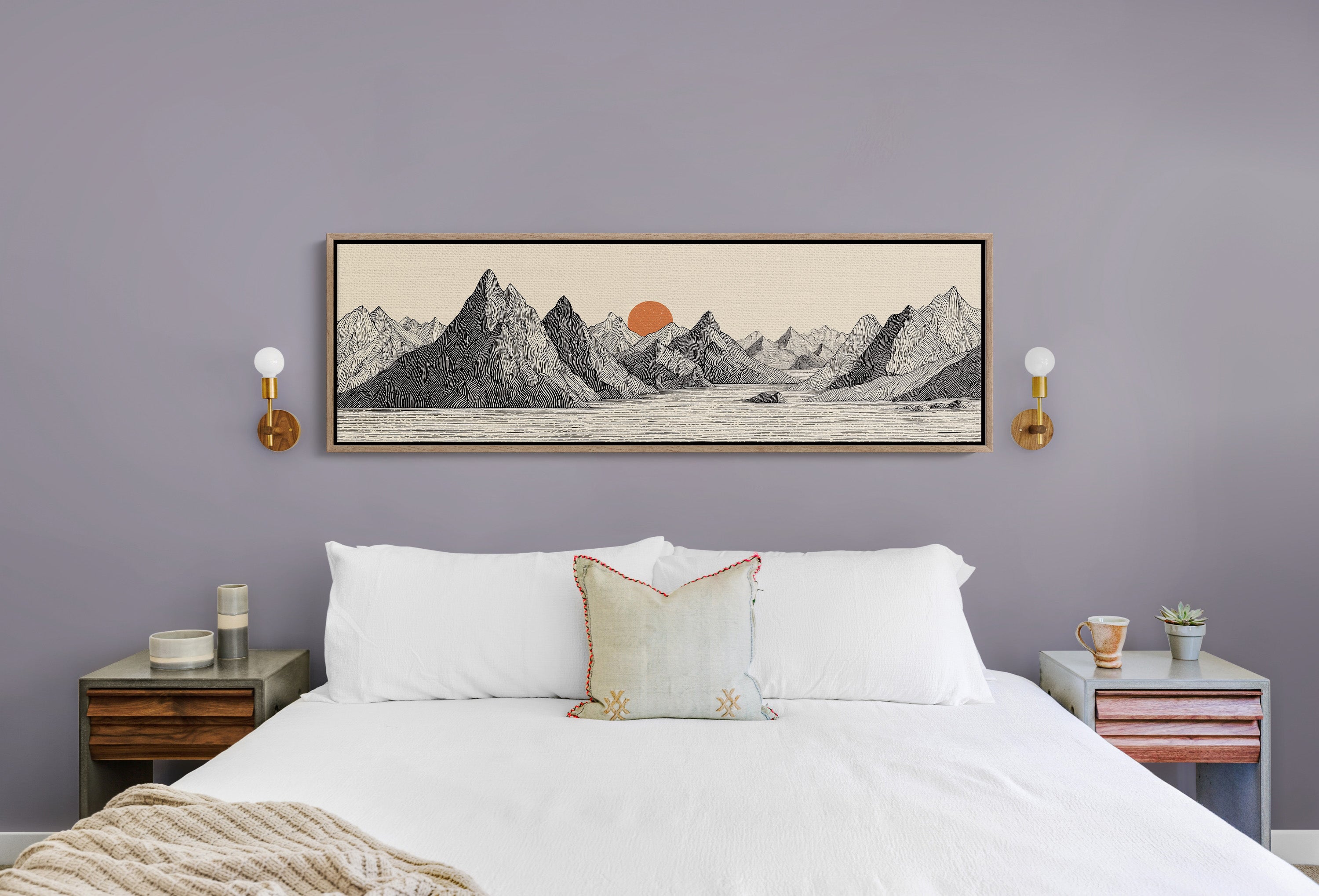 Sun Rises Over Carved Peaks