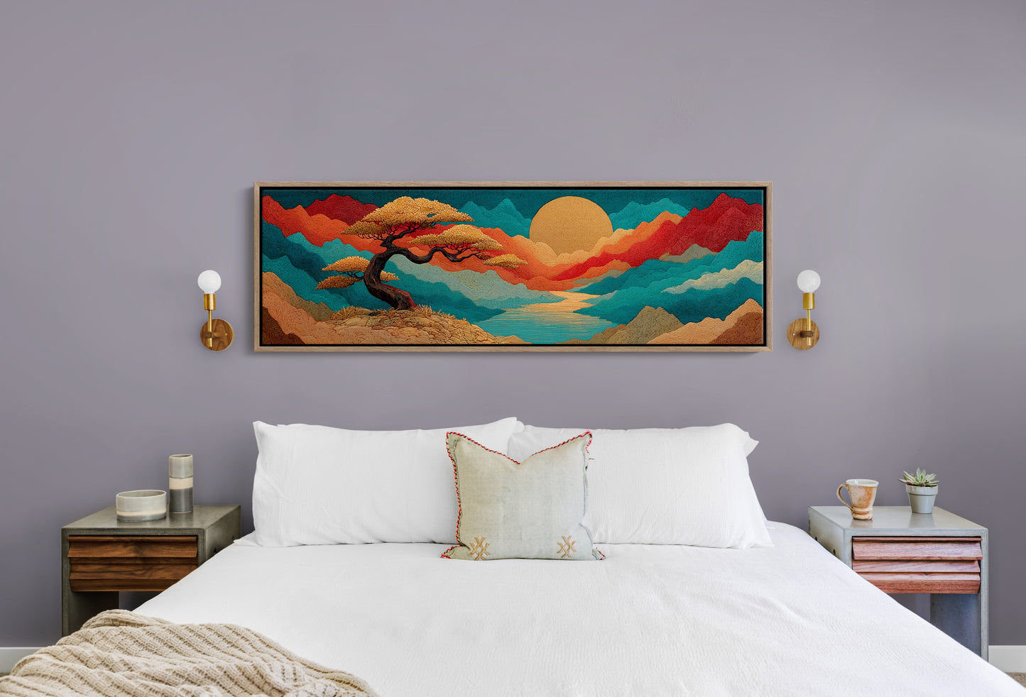 Golden Sun Over Painted Valleys