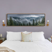 Mist Rolling Through the Evergreen Hills