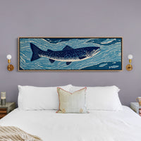 River Drift Beneath Blue Currents