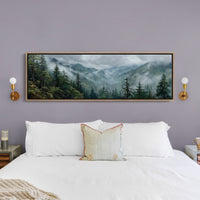 Mist Rising Through Evergreen Valleys