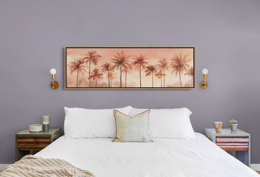 Palms in a Peach-Tinted Breeze