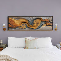Golden Grain in Weathered Wood