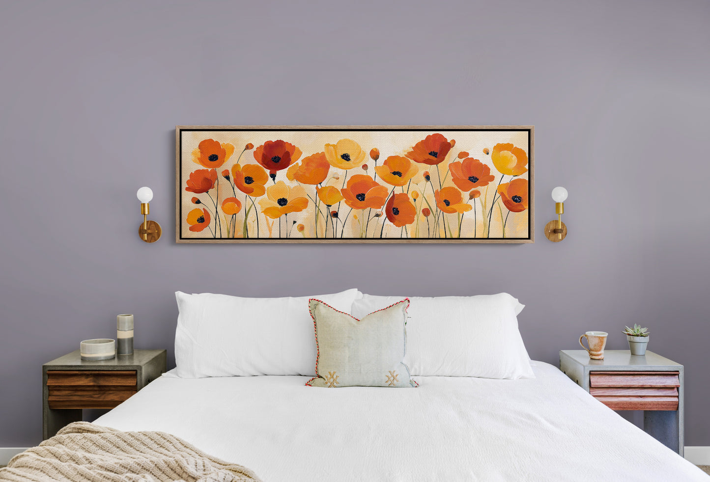 Poppies Dancing in Golden Light