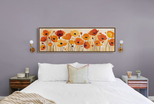 Poppies Dancing in Golden Light
