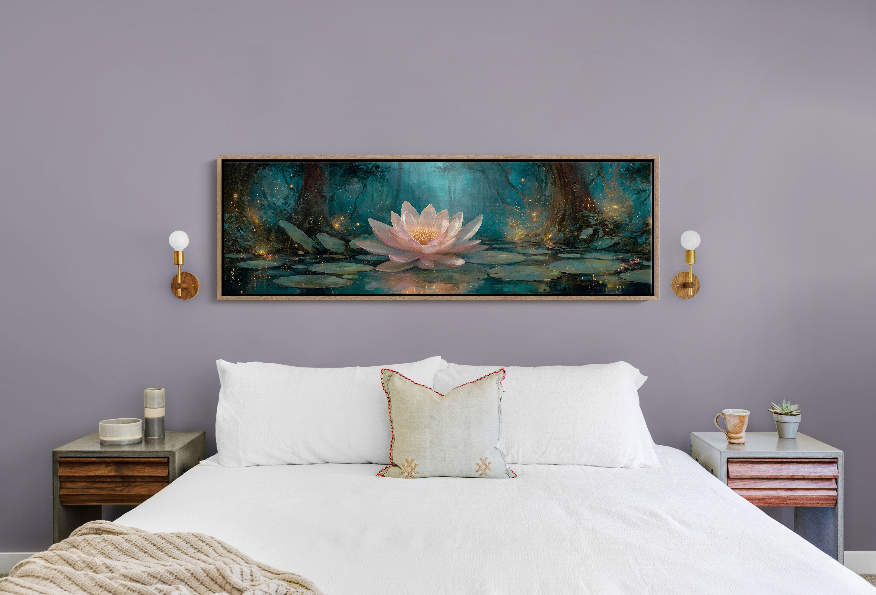 Enchanted Lotus Bloom by Firefly Light