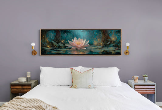 Enchanted Lotus Bloom by Firefly Light