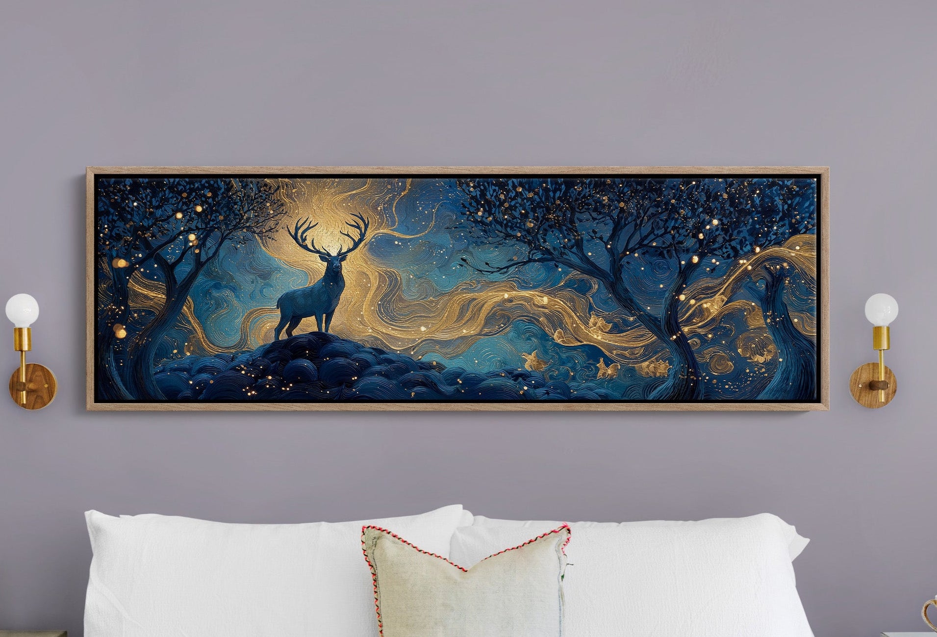 Stag Beneath the Golden Night