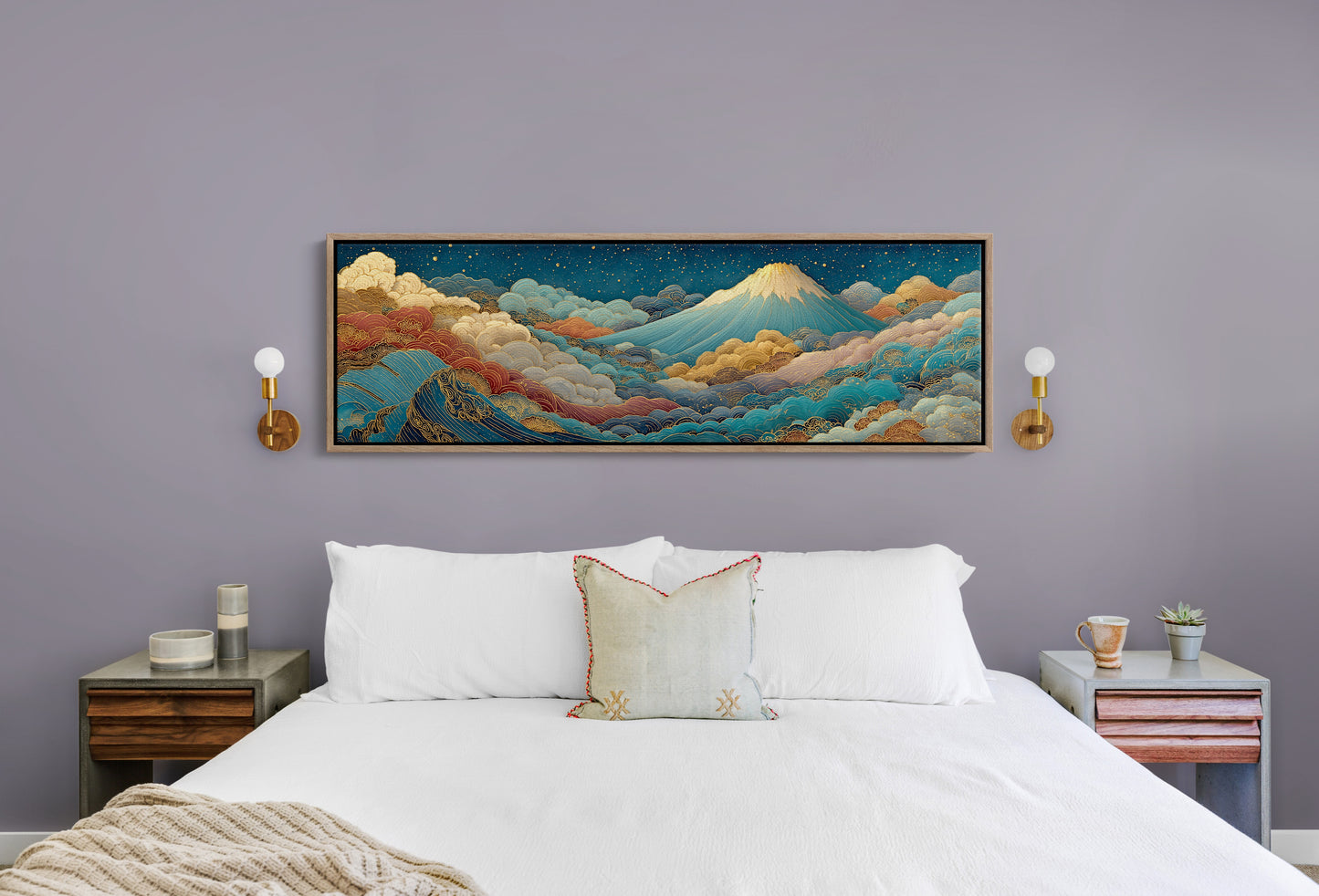 Night Sky Rising Over Gilded Clouds