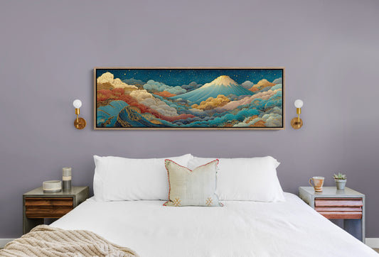 Night Sky Rising Over Gilded Clouds