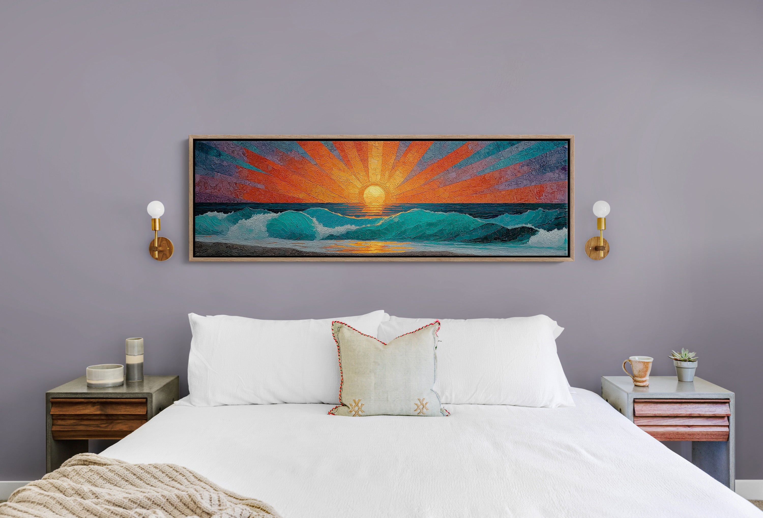 Sunrise Breaking Over Turquoise Waves