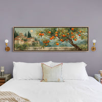 Orchard Moon Over Tuscan Hills