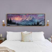 Dawn Fire on Winter Peaks