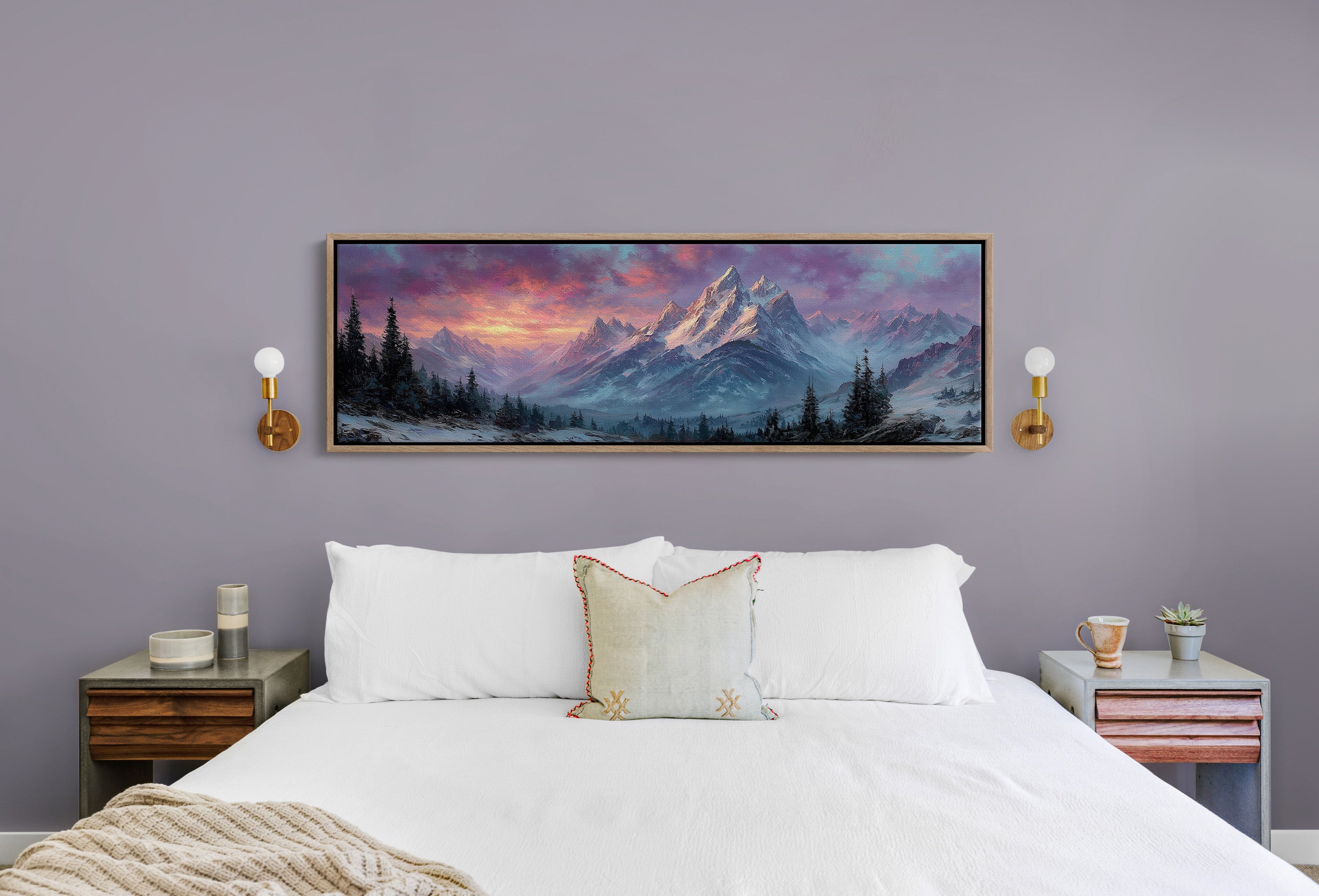 Dawn Fire on Winter Peaks