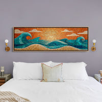 Sunrise Waves in Mosaic Light