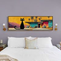 Midcentury Cat at Sunset