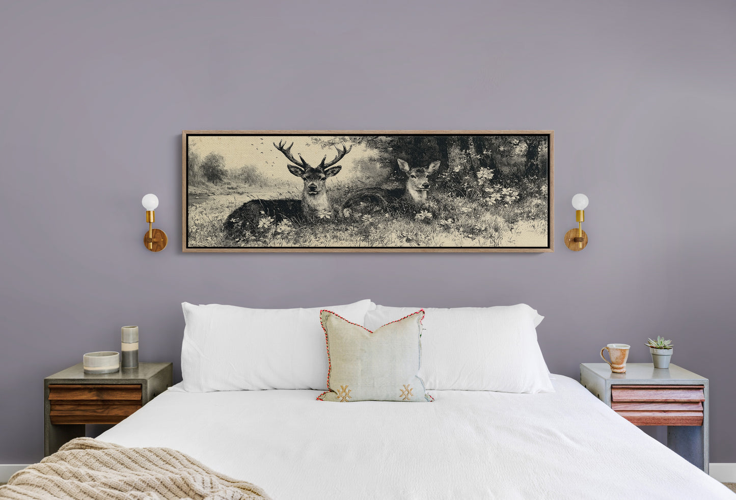 Resting Deer by the Riverbank