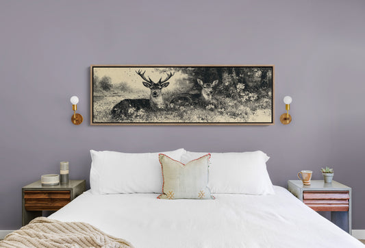 Resting Deer by the Riverbank