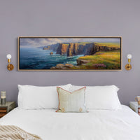 Sunlit Cliffs Above the Northern Sea