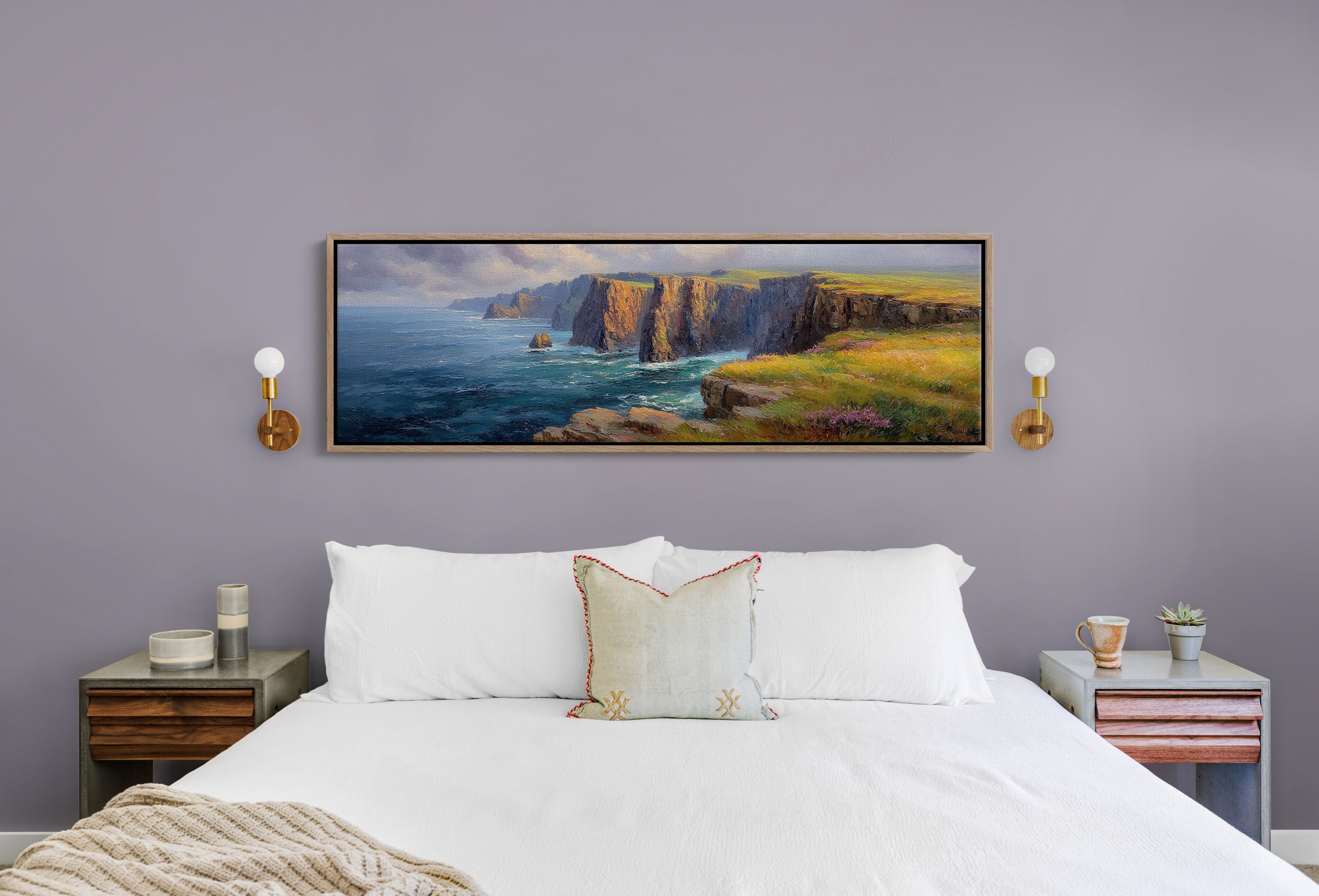 Sunlit Cliffs Above the Northern Sea